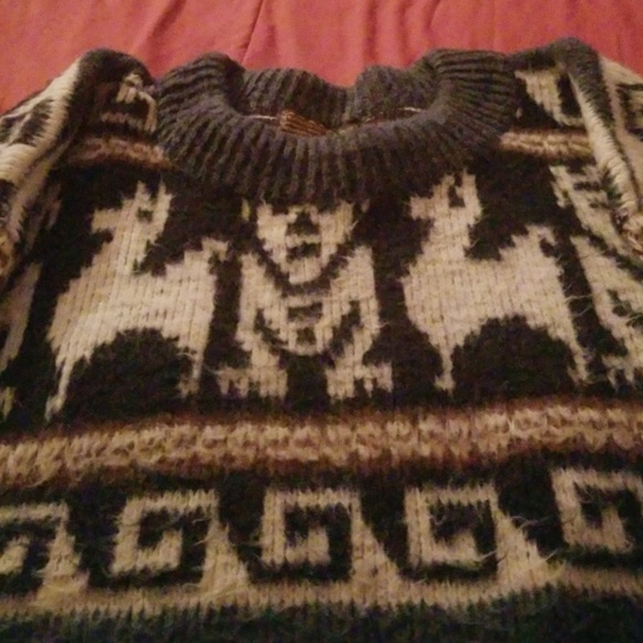 MEN'S XL 100% WOOL ECUADOR CHRISTMAS SWEATER!!!! - Picture 4 of 8
